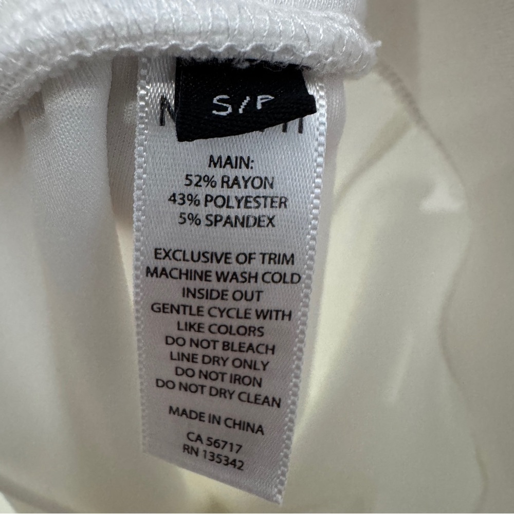 MICHI White Lace-Up Track Pants Small - Picture 5 of 5